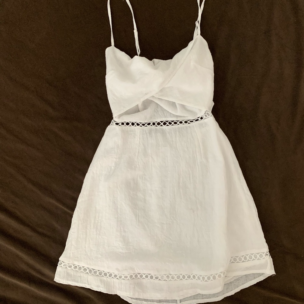 White Linen Dress